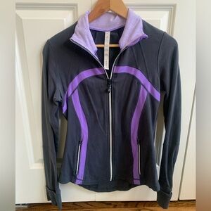 Lululemon athletica Define Jacket *Brushed size 8 gray and purple